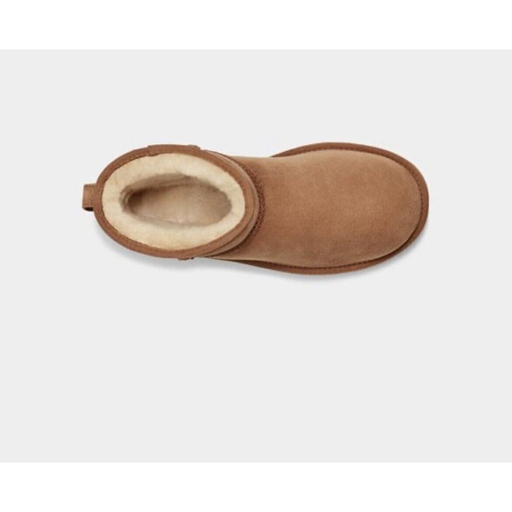 UGG Women Classic Mini II Chestnut Winter Boot US Size 6 - Picture 6 of 8